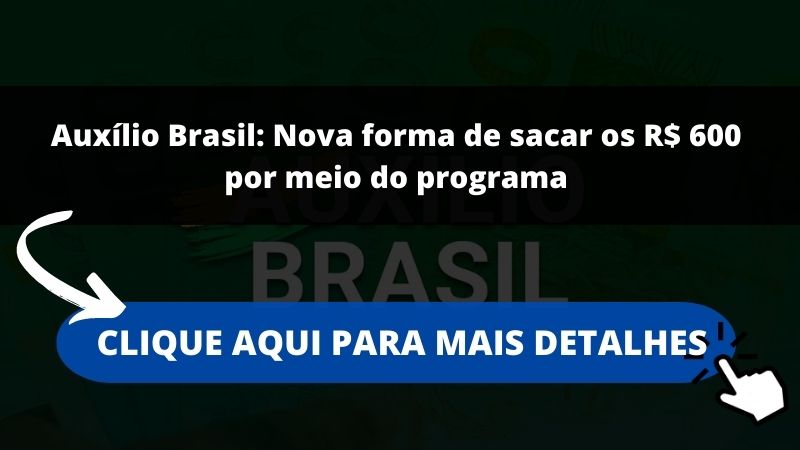 Auxílio Brasil: Nova forma de sacar os R$ 600 por meio do programa