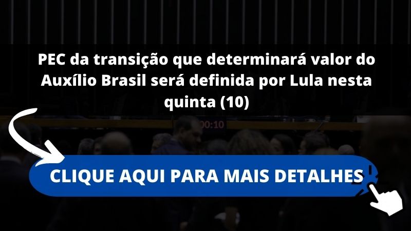 PEC da transição que determinará valor do Auxílio Brasil será definida por Lula nesta quinta (10)