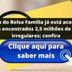 Pente-fino do Bolsa Família já está acontecendo, já foram encontrados 2,5 milhões de famílias irregulares; confira